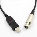 Xlr Female To Usb Male 10Ft Cable Cord Adapter Audio Vocal Recorder Microphon`US