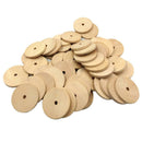 50pcs Wooden Round Unfinished Blank Wedding Christmas Party Gift Tags 40mm