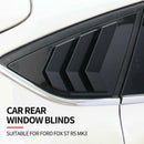 For Ford Focus ST RS MK3 Hatchback Carbon Fiber Window Side Louvers Vent