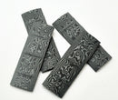 1 Pair Damascus Pattern Micarta Non-slip Patches Handle Scales DIY Material