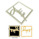 Happy Border Metal Cutting Dies Stencil for DIY Scrapbooking Paper Card Decor -Q