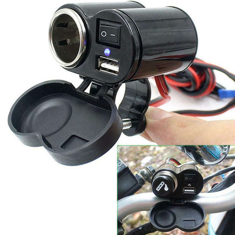 Useful USB Lighter Waterproof Power Port Outlet Socket For ATV Boat