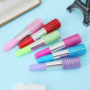 Novelty Lipstick Ballpoint Ball Point Pen For Office Stationery Students Writing