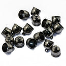 30pcs Leather Cord End Bead Cap Tip Jewelry Findings Necklace DIY Making
