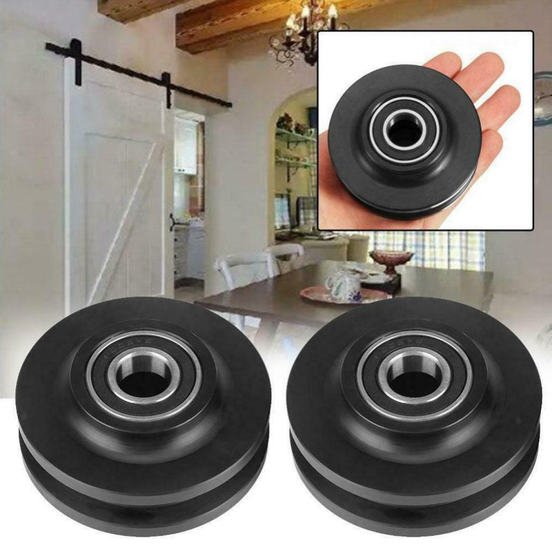 4pcs Sliding Barn Door Wheel Closet Hardware Roller Cabinet Window Pulley