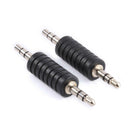 2pcs 3.5mm Stereo Male to Male Jack Audio Plug Connector Coupler Adapter