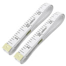 Tailor Craft Flexible Ruler Tape Measure White 1.5M 4.92Ft 2pcs