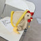 Cute Women Crossbody Purse Cartoon Chicken Shaped Kids Fleece Crossbody Bag