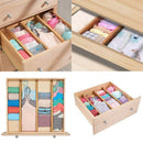 Bamboo Expandable Drawer Divider Organizers - Spring Adjustable Kitchen Dra E9I4