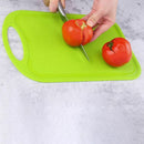 Plastic Chopping Block Meat Vegetable Cutting Board Non-Slip Anti Overflow WV8O6
