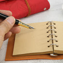 Retro Notebook String Loose-leaf Sketchbook Student Stationery (Yellow) A