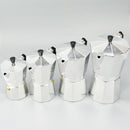 Moka Pot Aluminum Coffee Maker Stainless Steel Pot Cafe Shop Handmade 9 Cups