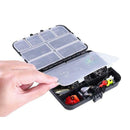 187 Pieces Fishing Accessories Kits Jig Hooks Fishing Set with Tackle Box