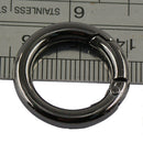 12pcs Push Gate Snap Open Hooks Spring Ring Key Key Chain DIY Making Crafts