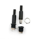 10x 5.5mm x 2.1mm Male DC Power Plug Connector Screw Lock Female Panel Socket JR