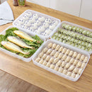 Refrigerator Dumpling Storage Box Stackable Food Organizer Plastic Con OYL