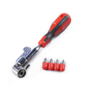 Angled Screwdriver 3 Way Angled Head 4 Bits Screwdriver Head Power Drill Dr