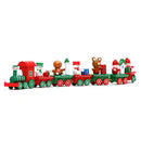 Xmas Christmas Wooden Train Santa Festival Ornament Home Decor Kids Gifts Toys