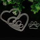 Heart dog Cutting DieS Stencil  Scrapbook Album Card Embossing Template  , High