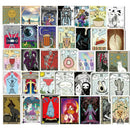 50Pcs Tarot Card Stickers Skateboard Laptop Luggage Guitar Motorcycle DecalsFT