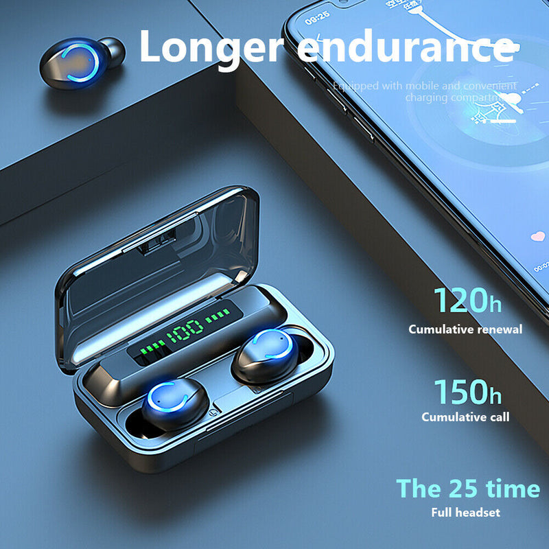 F9 TWS Wireless Bluetooth Earbuds Noise Reduction Touch Control Stereo Earphone