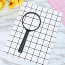 Black plastic 5X zoom Hand-held magnifying glass diameter 40MM Black plasti M7X3