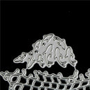 2pcs Fishing Net Metal Cutting Dies For DIY Scrapbooking Album Paper Cards FT