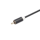 1piece 3.5MM Stereo Audio Female To 2 RCA Male Line BLACK 3635F-04 40CM