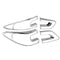 4Pcs Car Tail Light Cover Trim Frame Abs Chrome Decoration For Renault Kadj J7P4