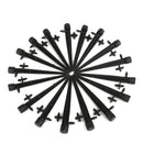 100Pcs Black Irrigation Drippers Water Flow Drip Emitters for Flower Beds