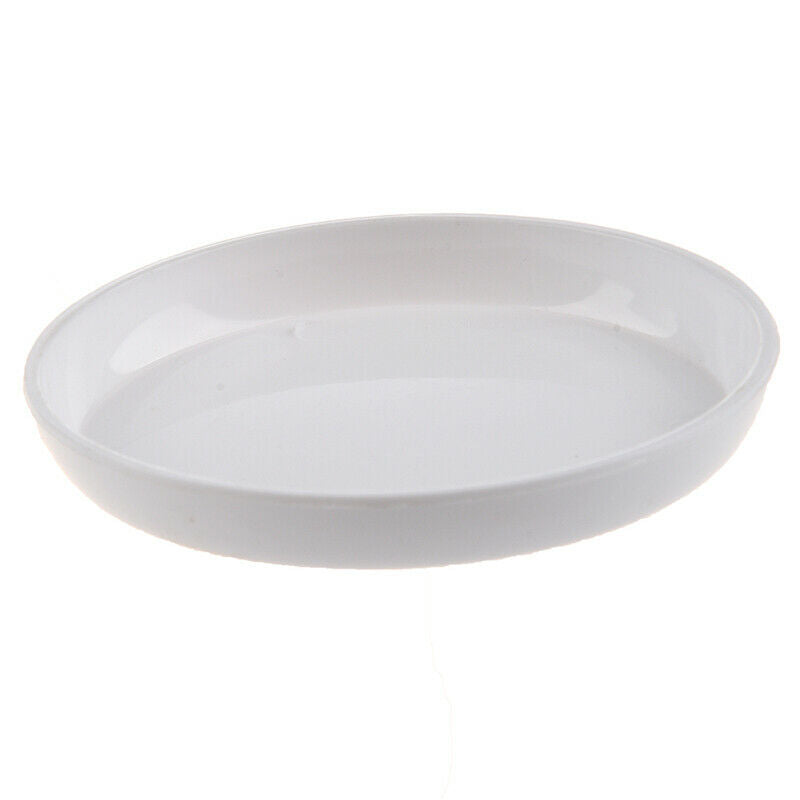 Plastic Round Flower Plant Pot Planter Holder With Tray Home Office Garden