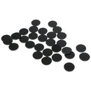 30x Round Black Plastic Bases 22mm - for Infinity,  RPG Wargaming