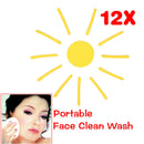 12pcs/bag Facial Cleansing Sponge Puff Compressed Cosmetic Sticks Tools A