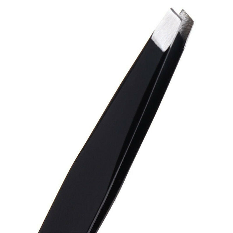 Professional Eyebrow Tweezer Slanted Hair Beauty Woman Beauty Makeup Black TOCA