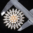 Rhinestone Brooch Pin Wedding Bridal Bouquet Lady Women Fashion Jewelry