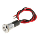 12mm Waterproof LED Battery Alternator Warning Light Lamp Dash Panel Blue