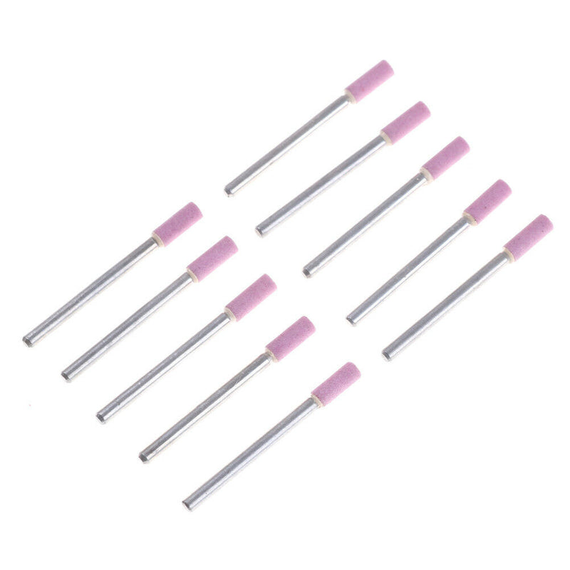 10x Chain Saw Sharpening Stone 3mm Shank 4mm Head Grinding Stone Round  S Kw