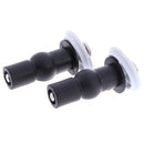 2pc Toilet Seat Top Fix Screws Fixings Universal Expanding Rubber Screw Fitting@