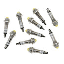 10pcs 8mm 24V Yellow LED Metal Indicator Light XD8-2