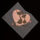 cat patches for clothing romantic heart easy print on A-level washable stickerME