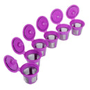 6Pcs Reusable K Cups for Keurig K200, K300, K400, K500,  Purple