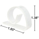 24 Pack Plastic Abs Transparent Tablecloth Clip Tablecloth Clip Table Skirt M8Z7