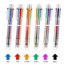 Multicolor Pen - 30 Pack 0.5Mm 6-In-1 Retractable Ballpoint Pens for Office