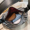 Retro Animal Print Messenger Bag Women Portable Shoulder Handbag (3 Zebra)