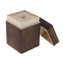 Eco Solid Wood 1 Grid Lid Tea Box Kitchen Storage Organizer Holder Gift