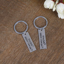 Creative Keychain Letter "Drive Safe Daddy I Love You" Father's Day Keyring G BX