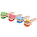 Wooden Percussion Handle Clapping Castanets Board Baby Musical Instrument ToyME