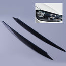 2PCS Black Head Light Brow Eyelid Cover Trim Fit for VW Golf MK7 GTI 13-18