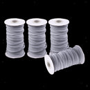 4 Rolls 6mm Elastic Cord Rope Heavy Stretch for Trimming Cuff Weaving Jewelry