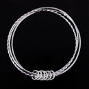 1 Pcs Fashion Women Jewelry Tricyclic glossy twist multi - layer round brac